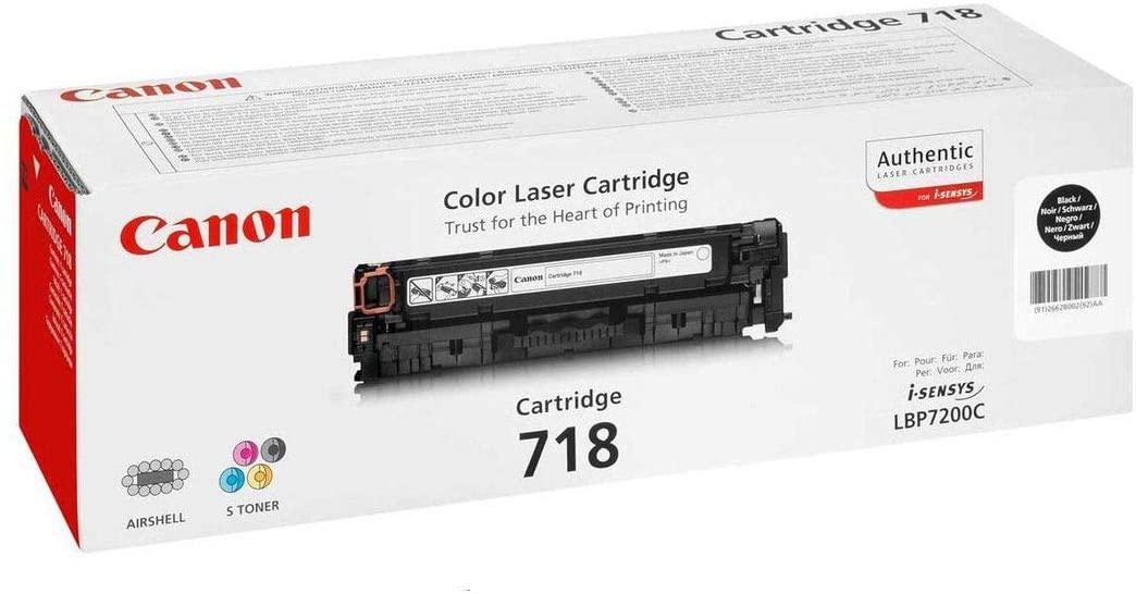 Canon 718 Black Laser Ink Toner 718B - eBuy UAE